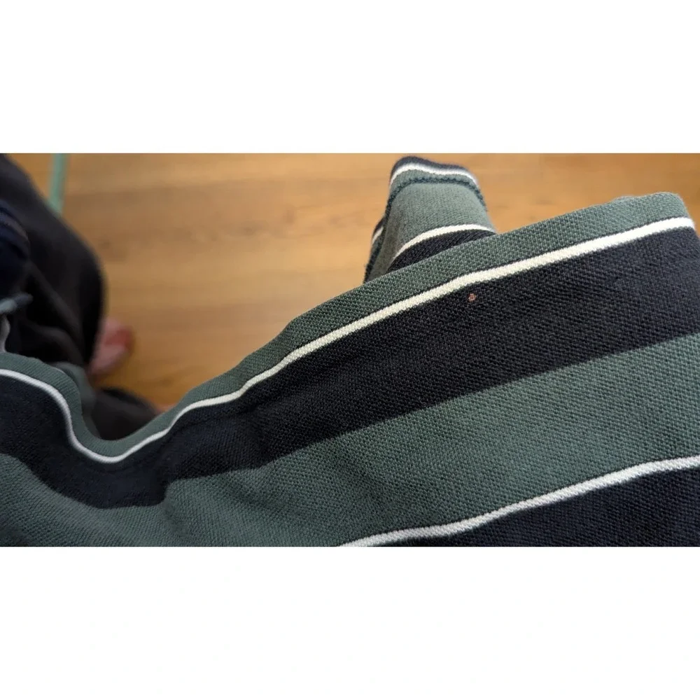 Polo Sport Rugby Shirt Men's Medium Multicolor Striped Long Sleeve Polo